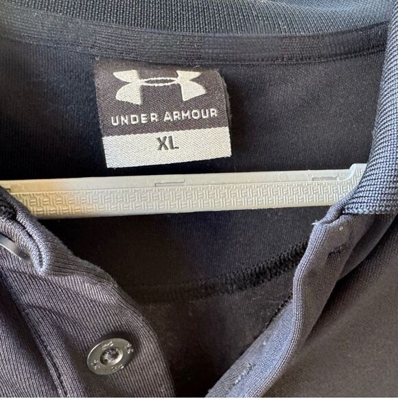 Men’s Under Armour Black Polo Size XL - Picture 5 of 8